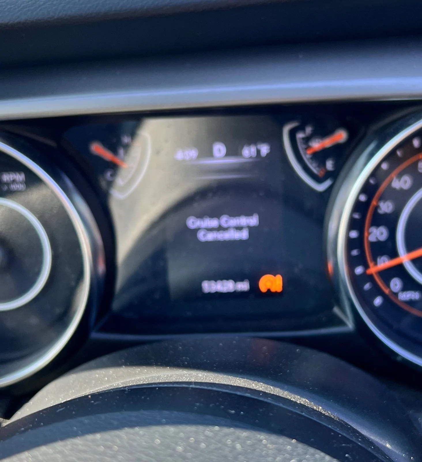 Jeep Gladiator “Cruise control cancelled” every 2 minutes while trying to use cruise control now IMG_1555