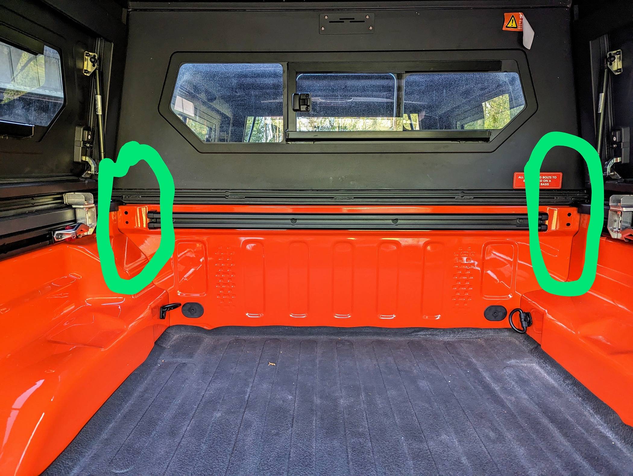 Jeep Gladiator Bed Holes? Do these holes have a purpose? PXL_20240425_224620676~2