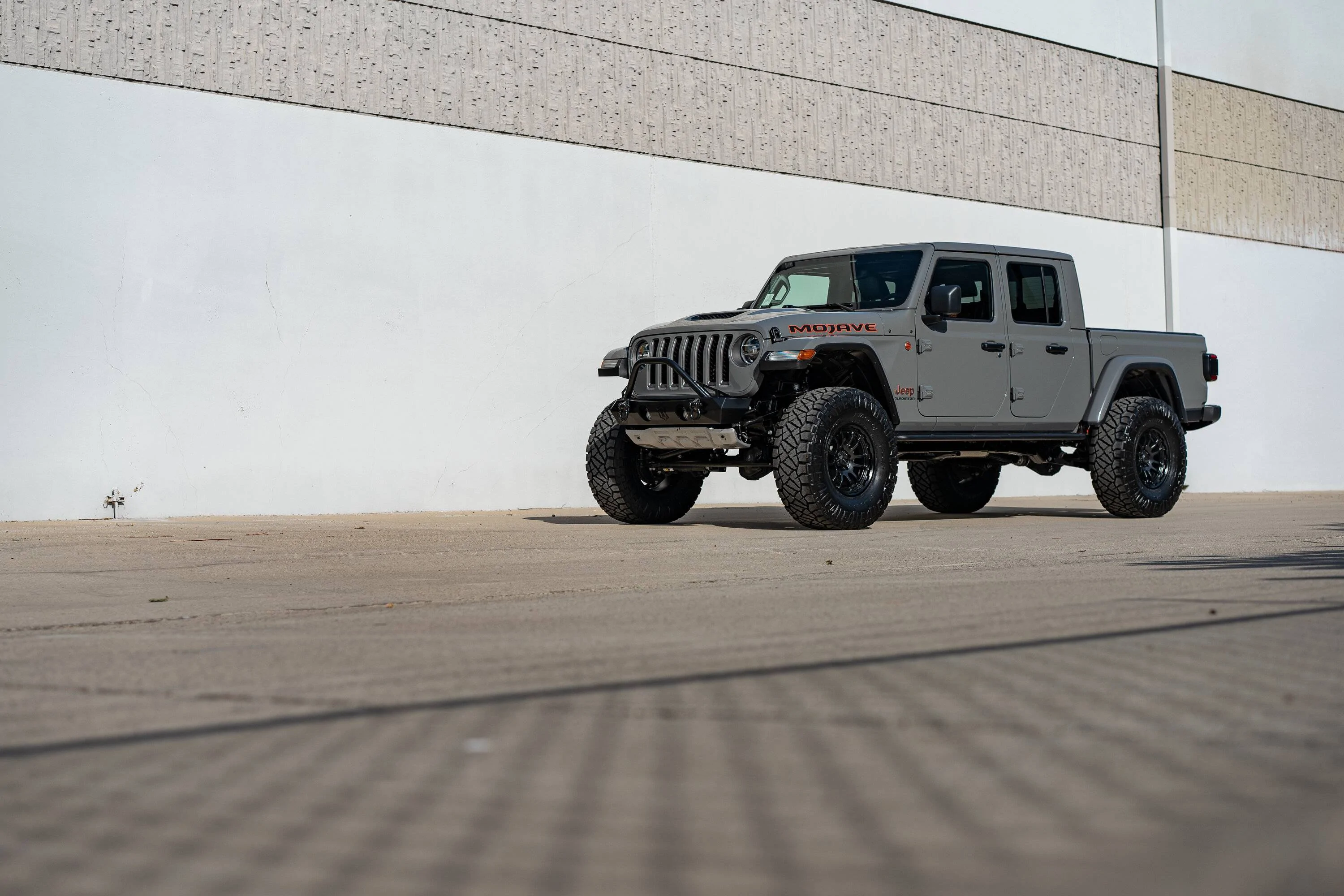 Jeep Gladiator All Black Wheel and Tire Package- KMC Wheels-Nitto Tires KMC-KM727-SATIN-BLK-JEEP-GLADIATOR-15