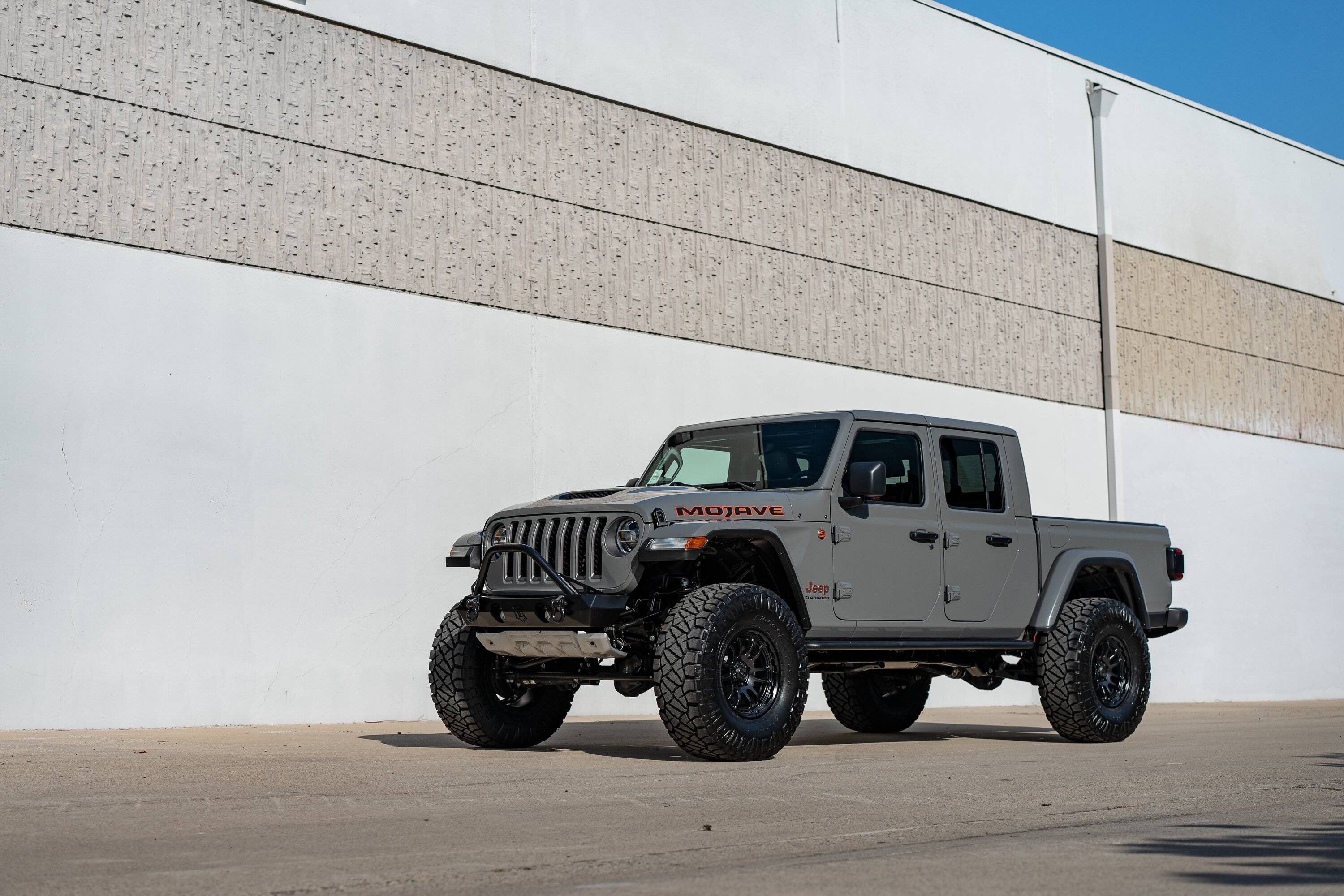 Jeep Gladiator All Black Wheel and Tire Package- KMC Wheels-Nitto Tires KMC-KM727-SATIN-BLK-JEEP-GLADIATOR-13