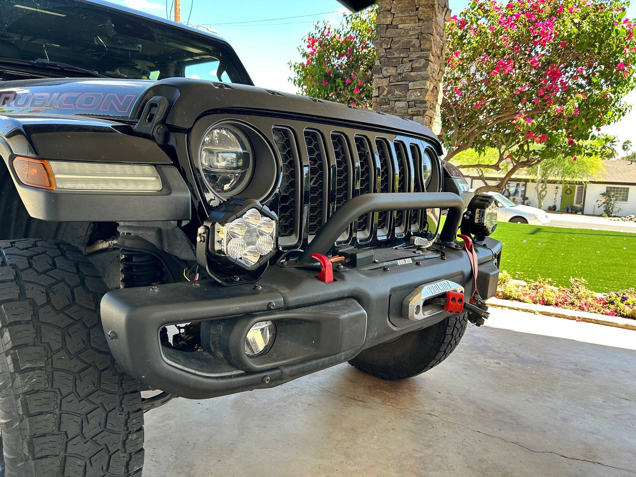Jeep Gladiator Off road lights on Mopar steel bumper ideas IMG_2569