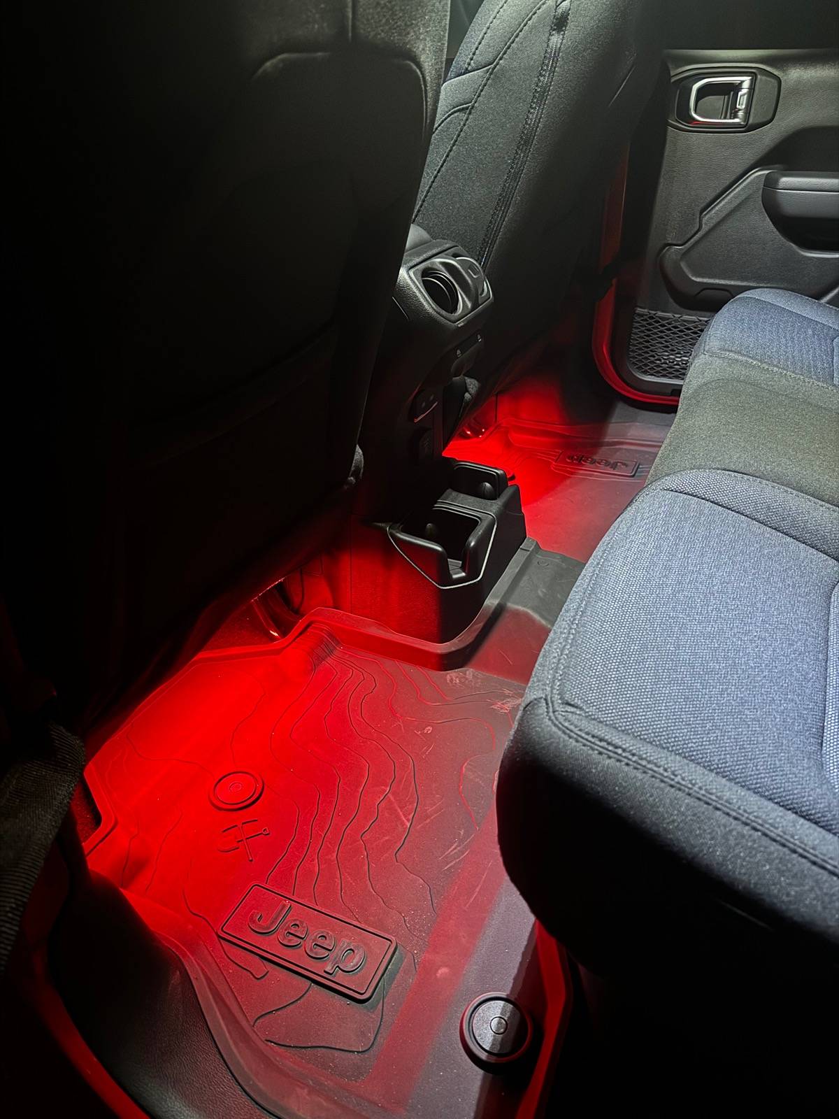 Jeep Gladiator Foot well lighting IMG_8209