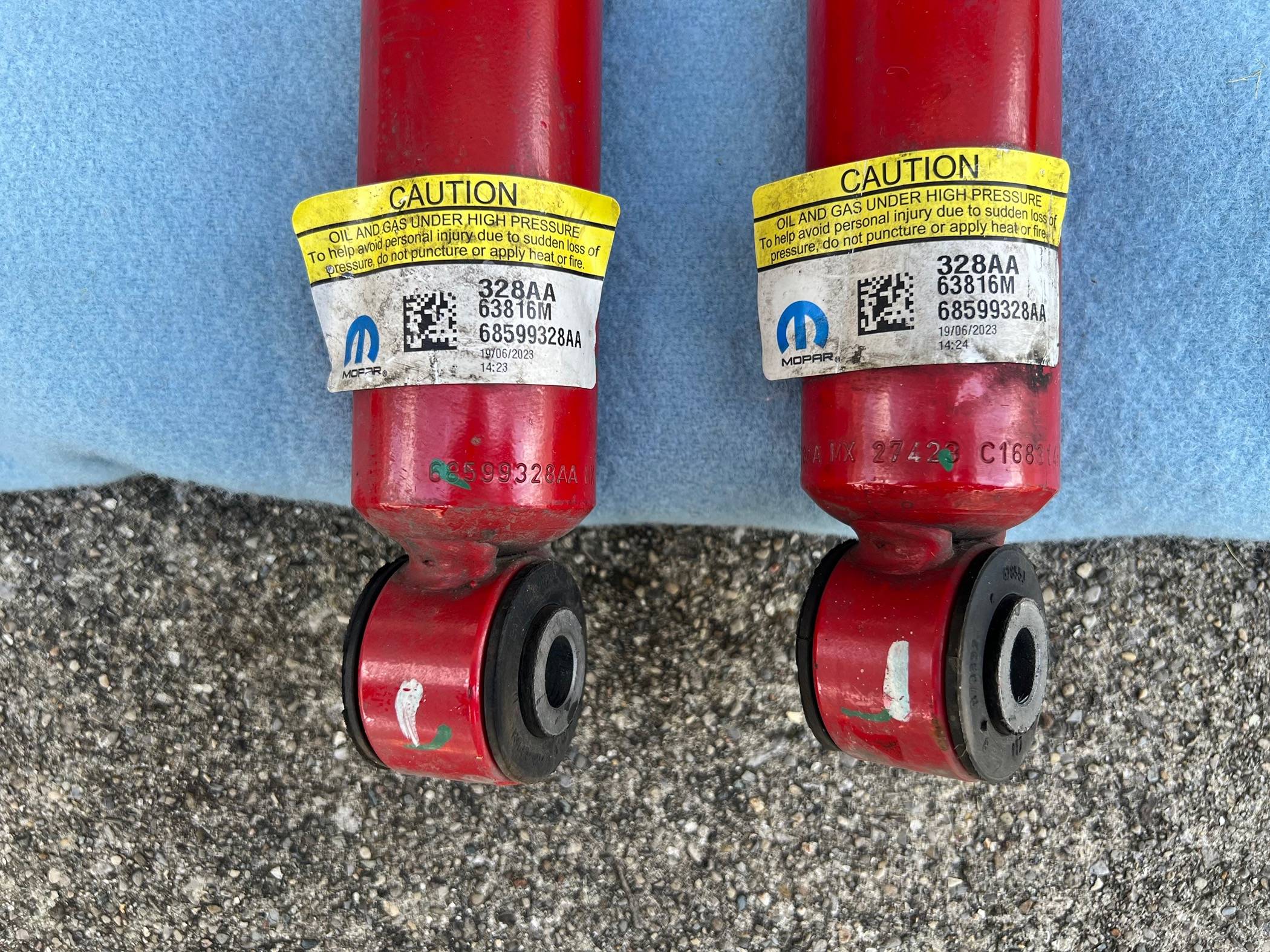Jeep Gladiator Jeep Gladiator Rubicon Red Shocks $100 IMG_5907