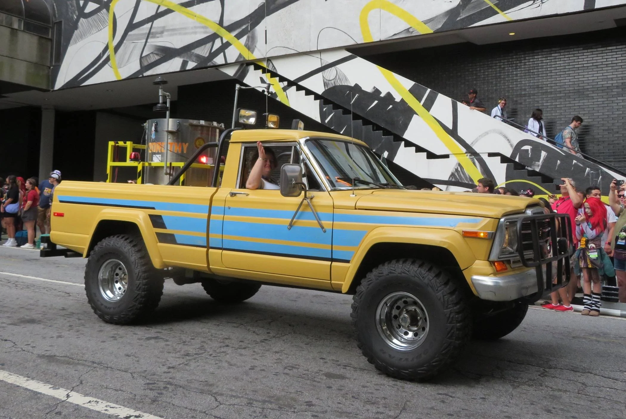 Jeep Gladiator Love my new vintage graphics done by Underground Graphics twister-truck
