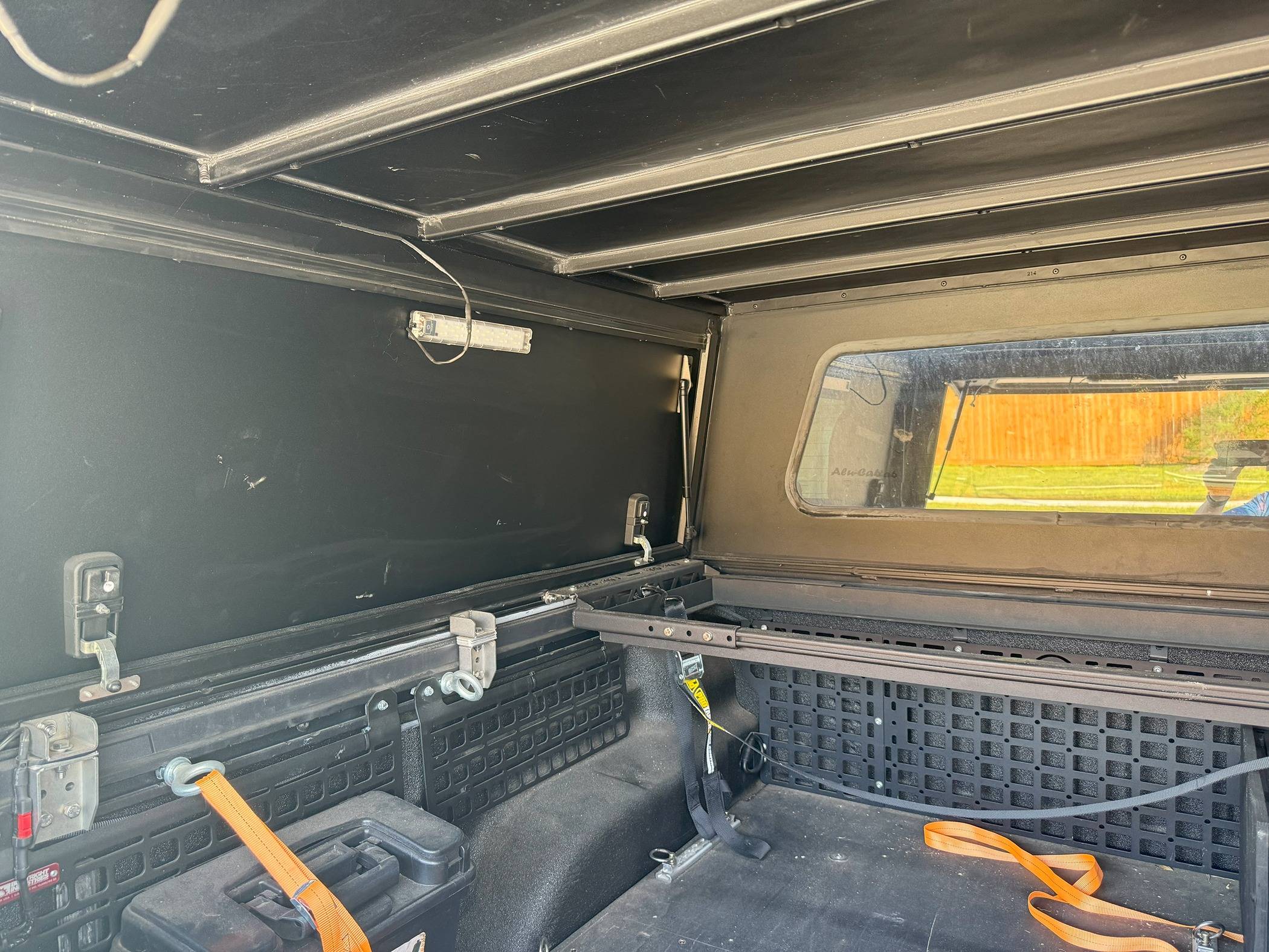 Jeep Gladiator Alucab Canopy with 4 load bars, ammo slide and cupboard - $2500 OBO IMG_1511
