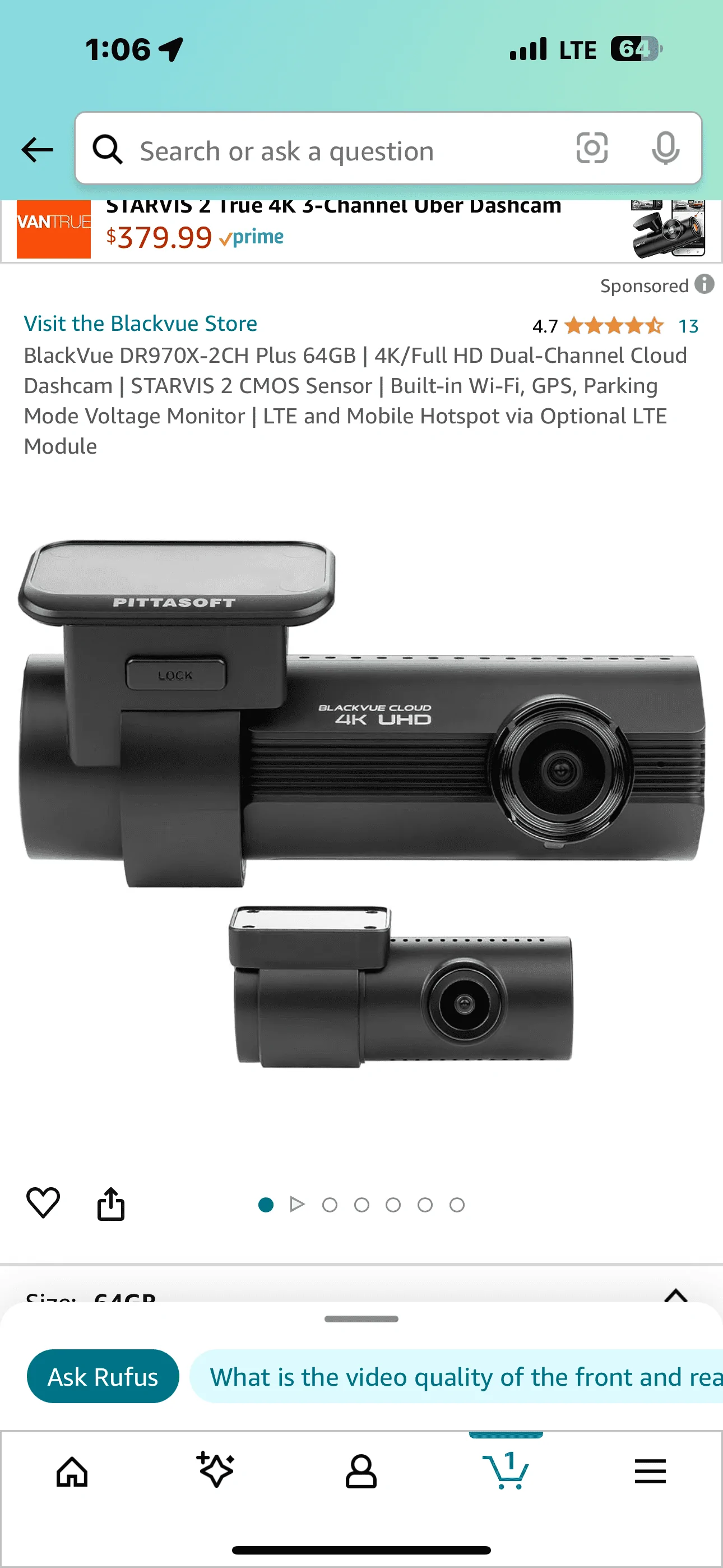 Jeep Gladiator Blackvue dash cam questions IMG_9402