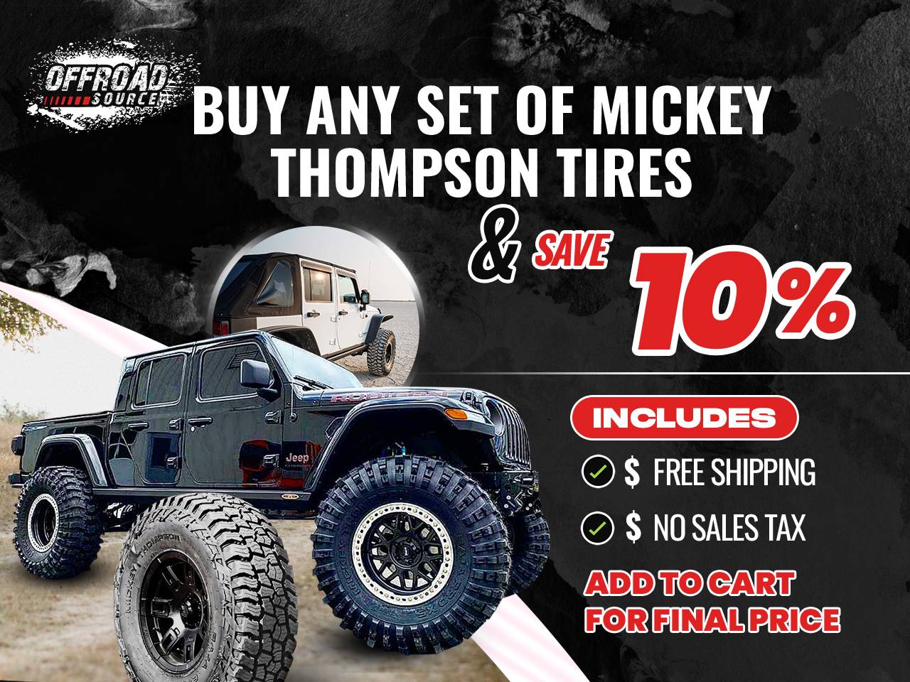 Jeep Gladiator Time for tires? Check out Mickey Thompson MOBILE (1)