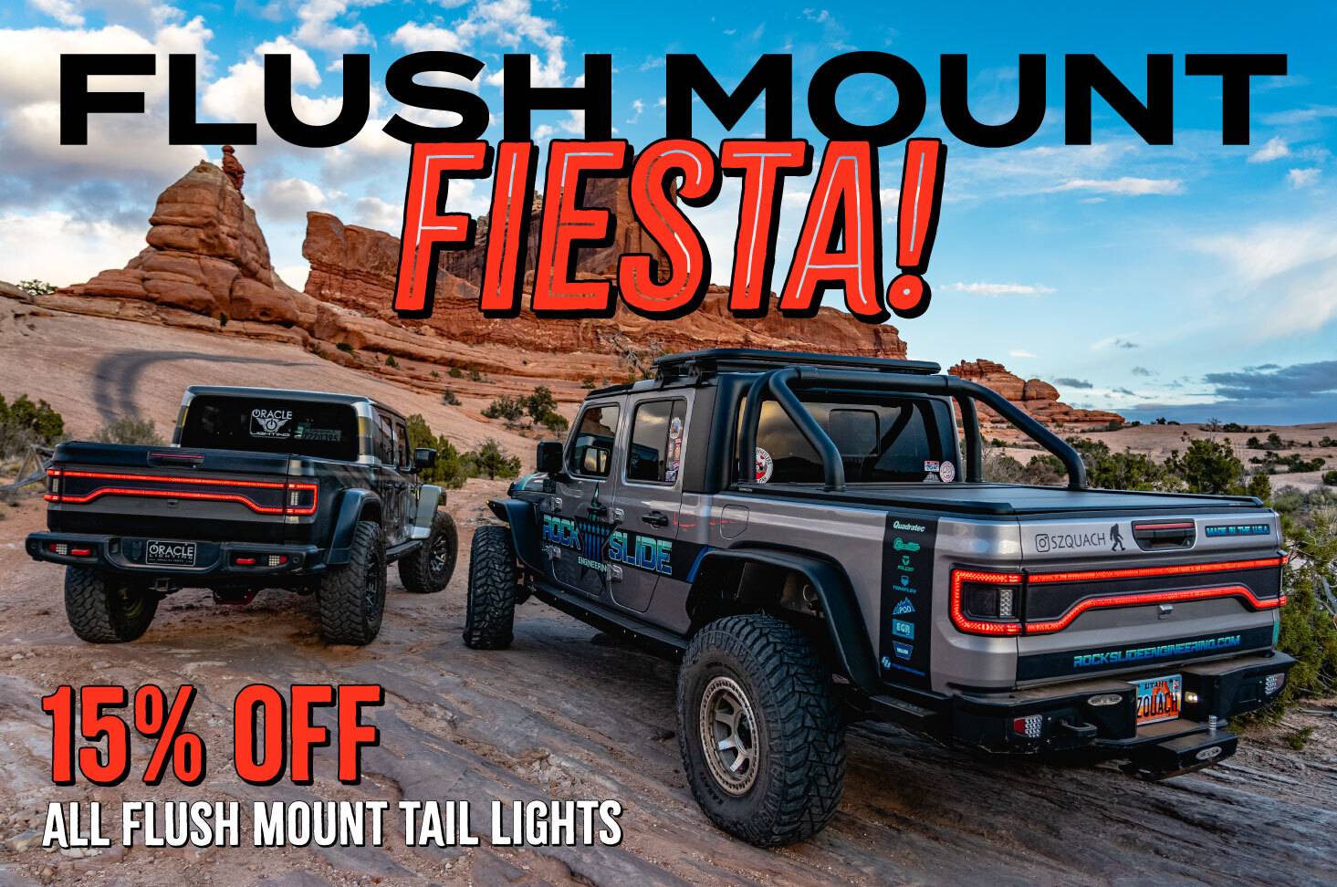 Jeep Gladiator Cinco de Mayo savings with our Flush Mount Fiesta!! 5demayo-promo-email