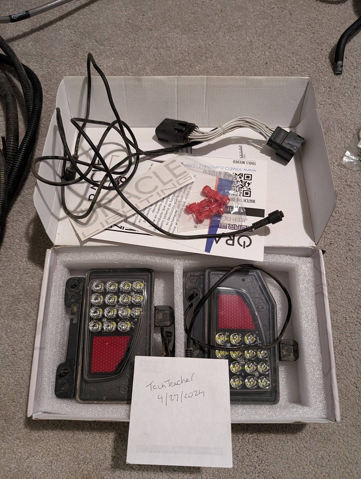Jeep Gladiator Oracle Reverse Lights with Plug/Play Adapter $90 obo PXL_20240504_111610696