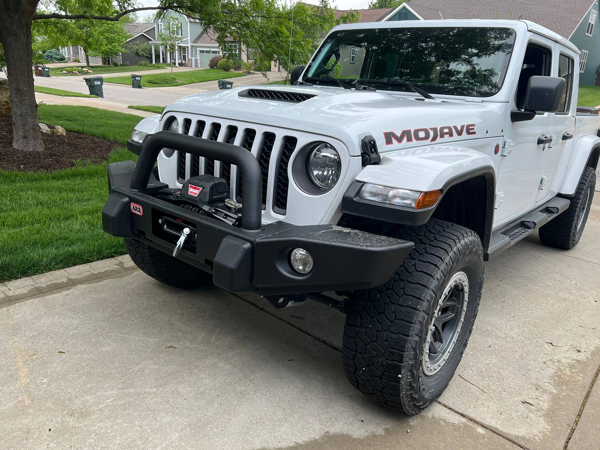 Jeep Gladiator ARB Bumper and Warn winch on Mojave - love it! IMG_6819