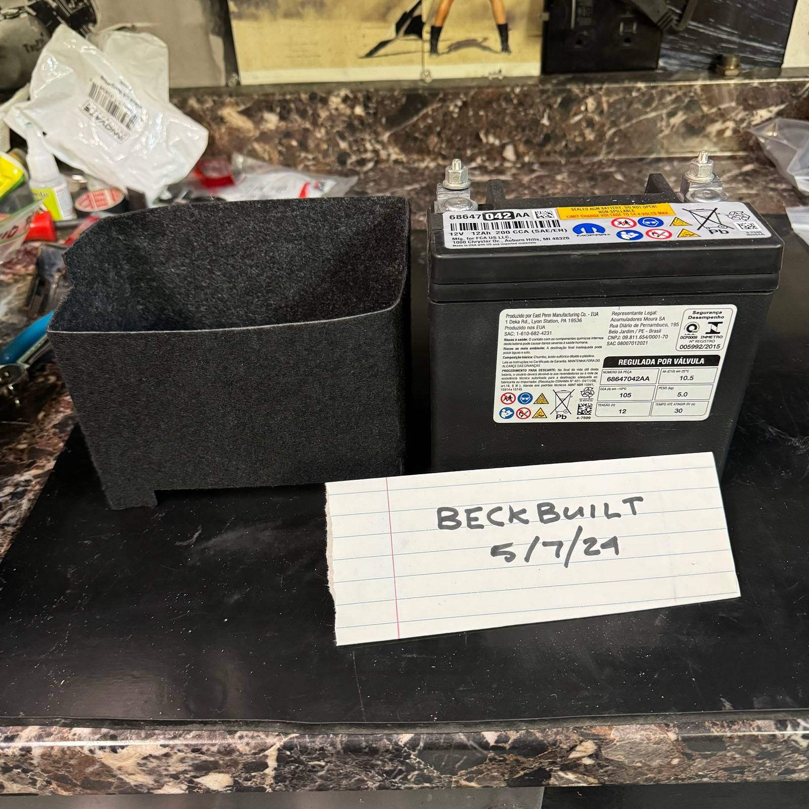 Jeep Gladiator Small OEM Battery 2023 JT IMG_3934