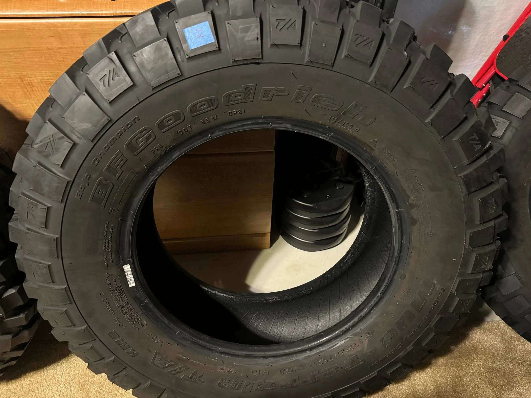 Jeep Gladiator For Sale:  Full set of 5 BFG KM2 MTs Tire_2