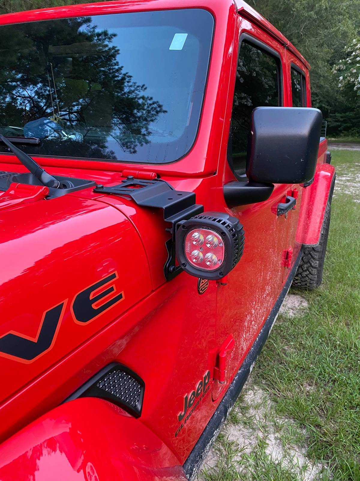 Jeep Gladiator A pillar mounts x folding the windshield IMG_1115