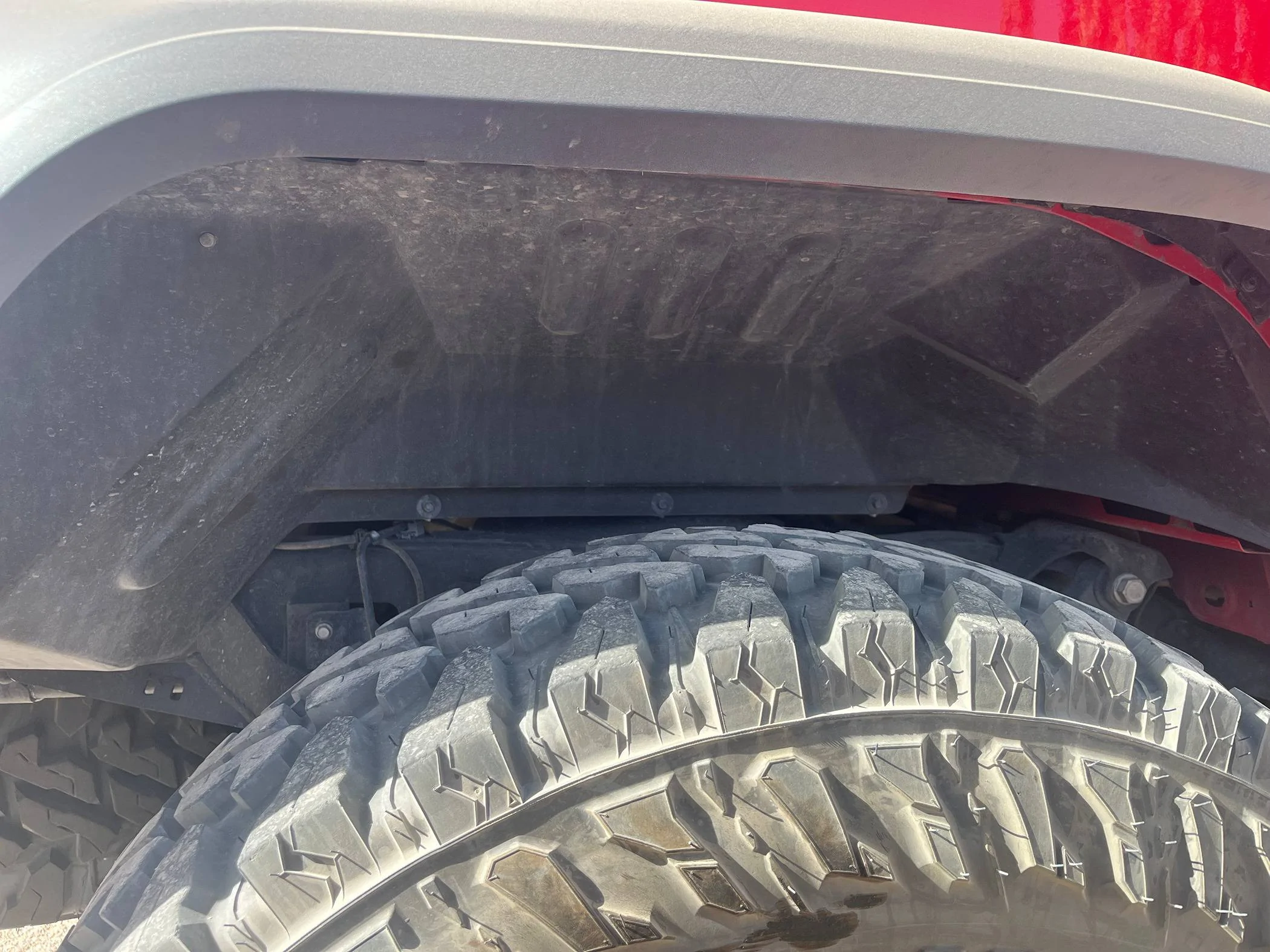 Jeep Gladiator No-drill inner fenders IMG_9920