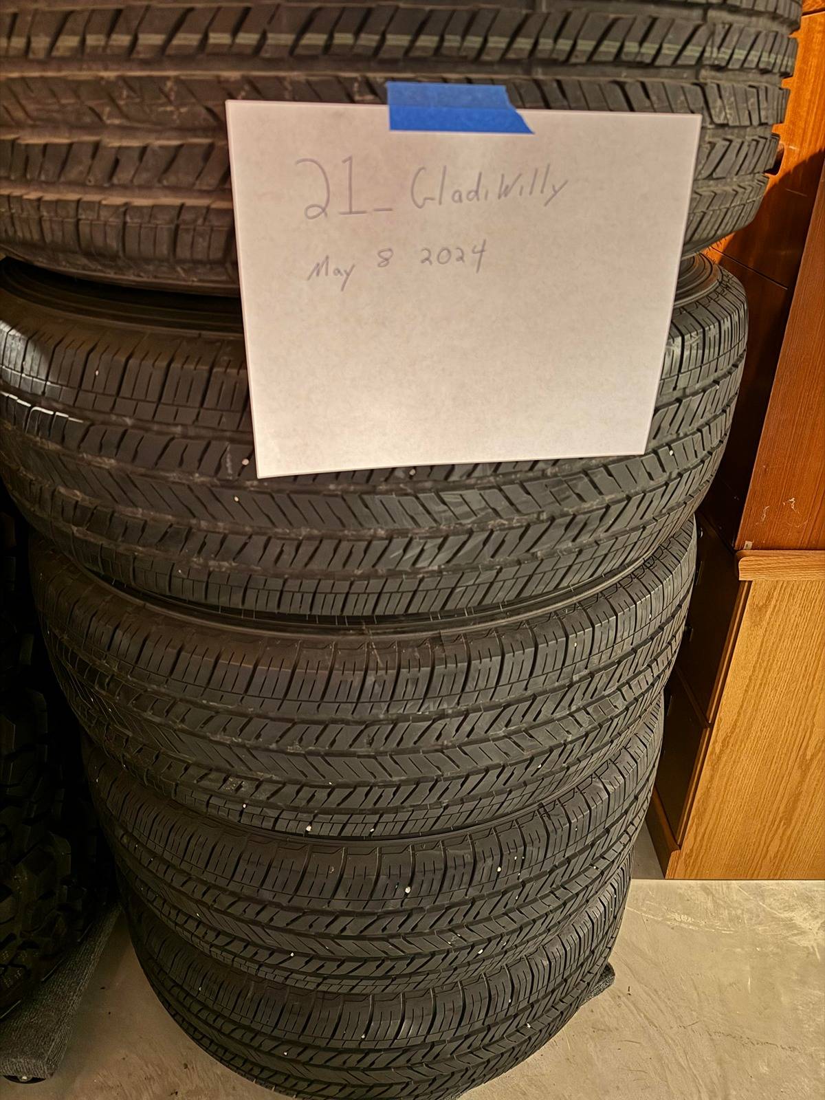 Jeep Gladiator For Sale:  Full set of Overland 4 Tires and wheel set w/TPMS and Spare Tire/Wheel TiresTotal