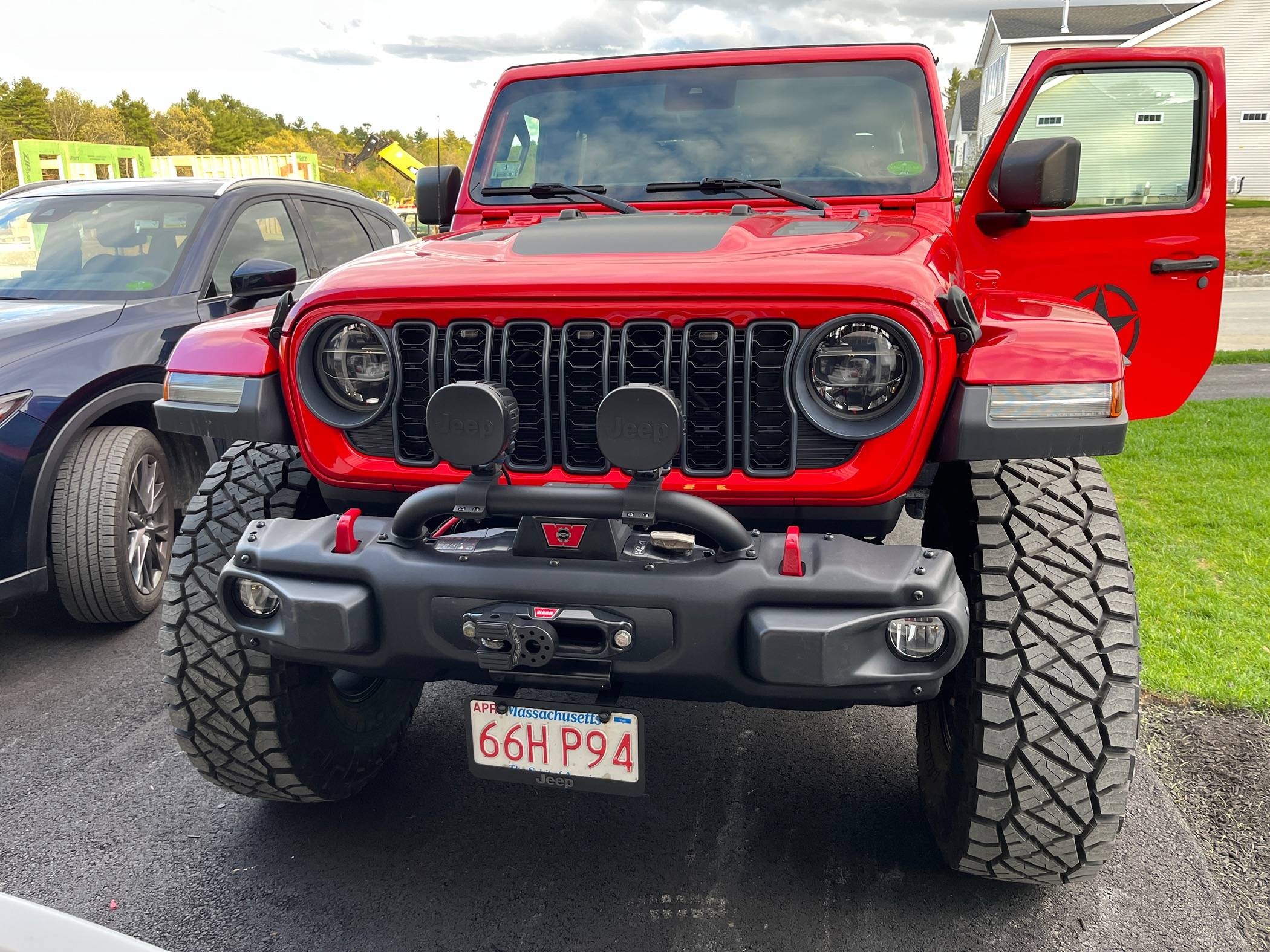 Jeep Gladiator 2024 Grille on my Firecracker Red 2020 JTR IMG_0550