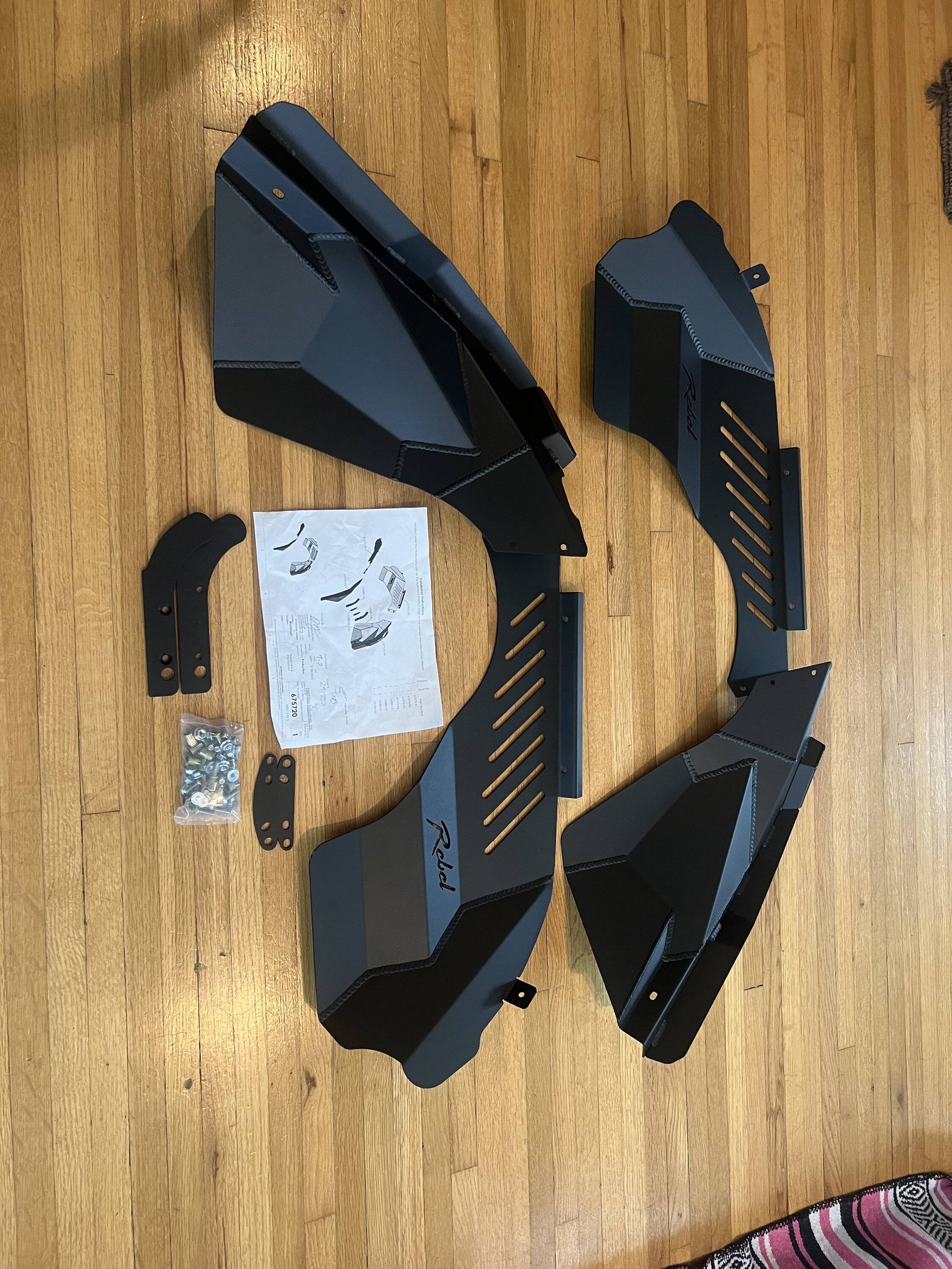 Jeep Gladiator Nemesis aluminum inner fender liners for Rebel Recon coil over kit IMG_0179