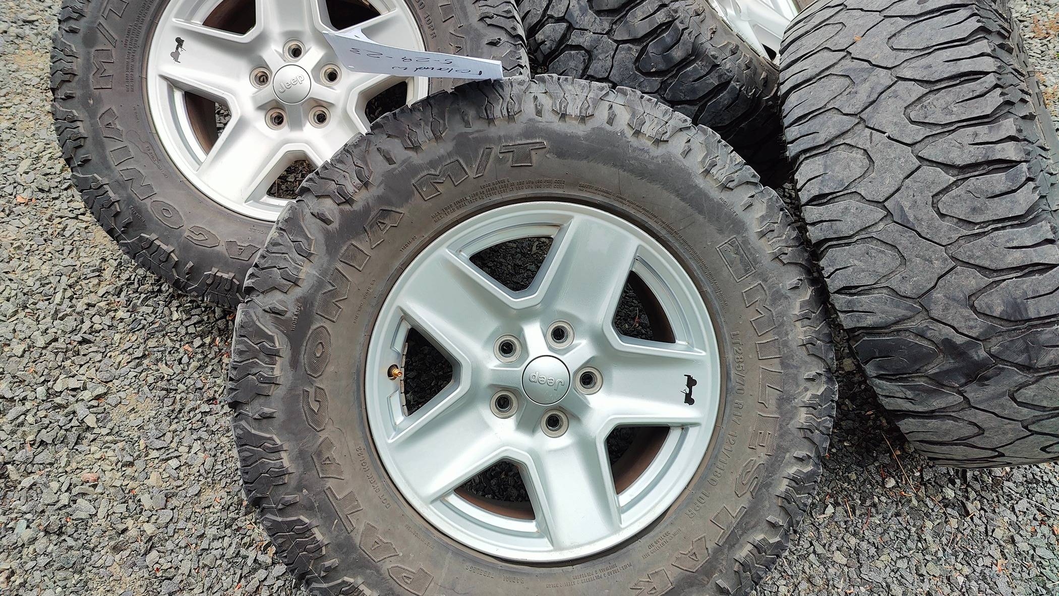 Jeep Gladiator For Sale - Gladiator aluminium stock wheels and steel spare (with tire) - $140 IMG20230529152037