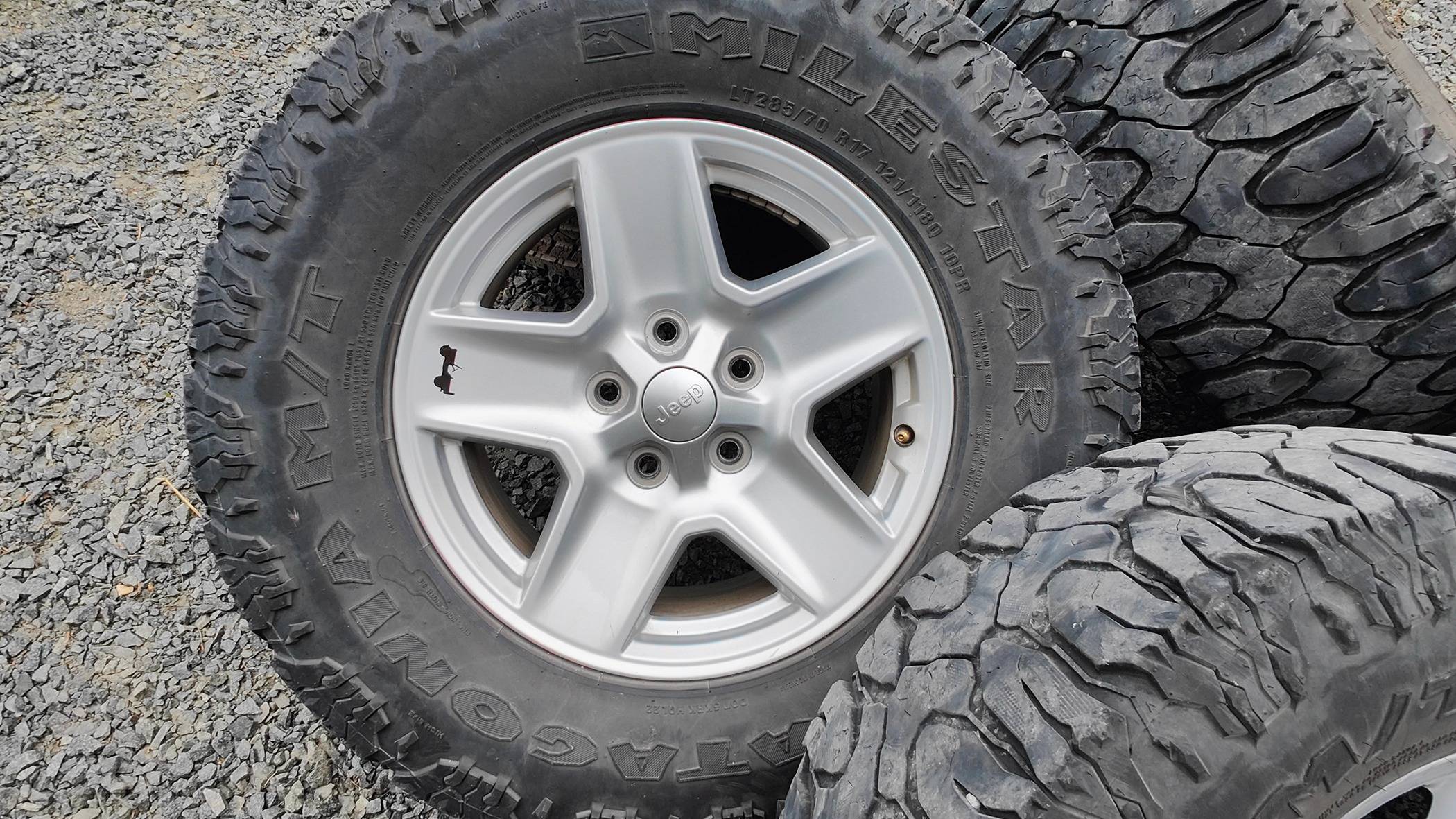 Jeep Gladiator For Sale - Gladiator aluminium stock wheels and steel spare (with tire) - $140 IMG20230529152135