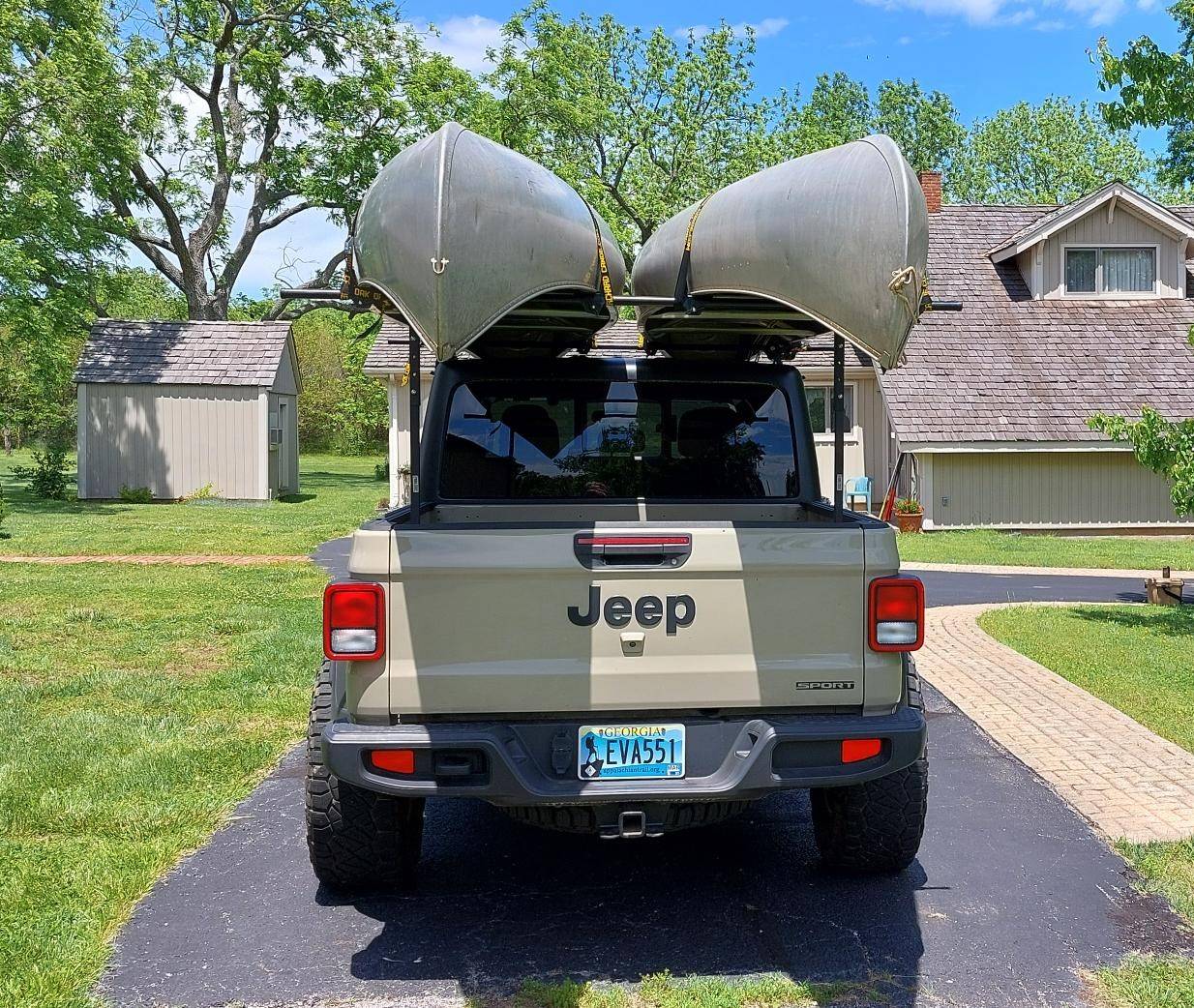 Jeep Gladiator Do You Canoe?  Post your rack pix & how you're haulin it. 20240509_132413