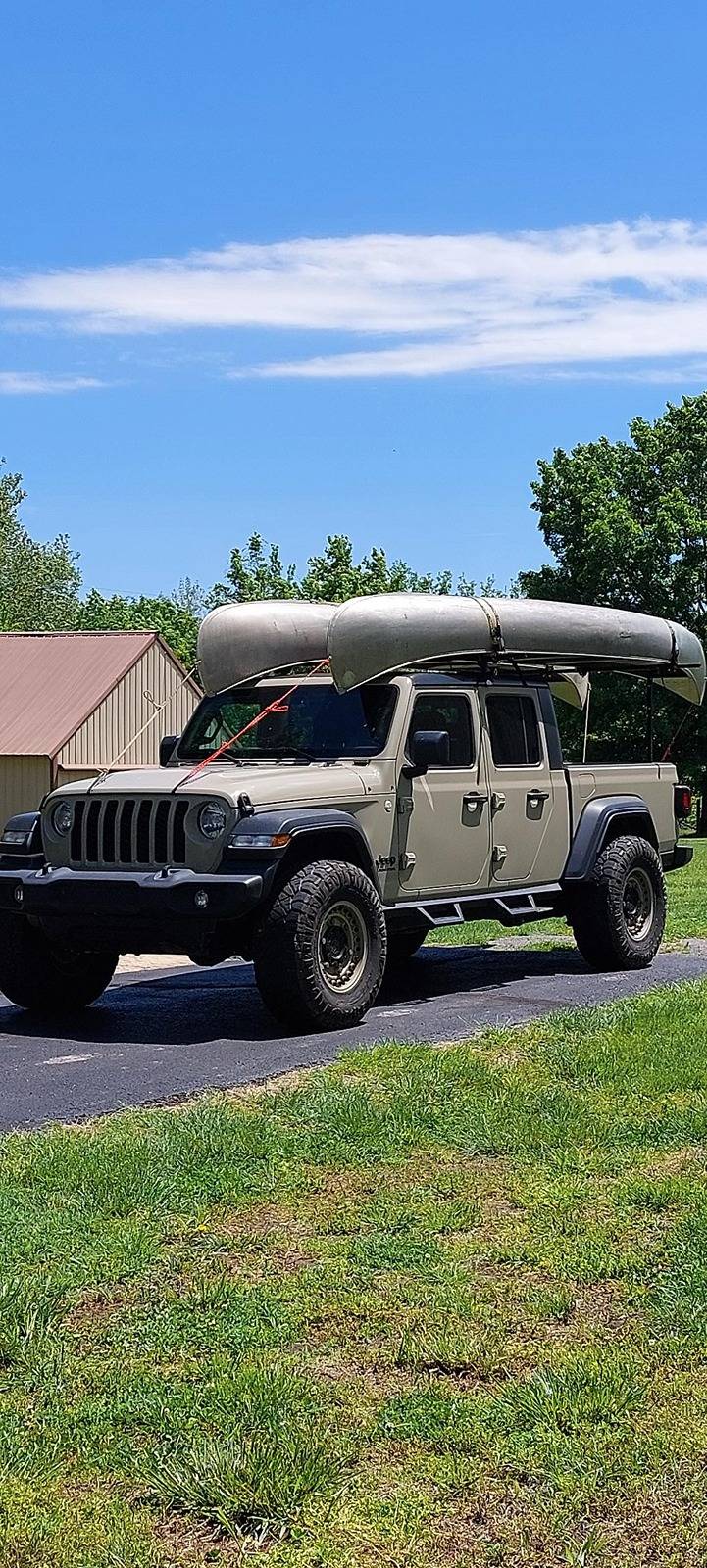 Jeep Gladiator Do You Canoe?  Post your rack pix & how you're haulin it. 20240509_140150