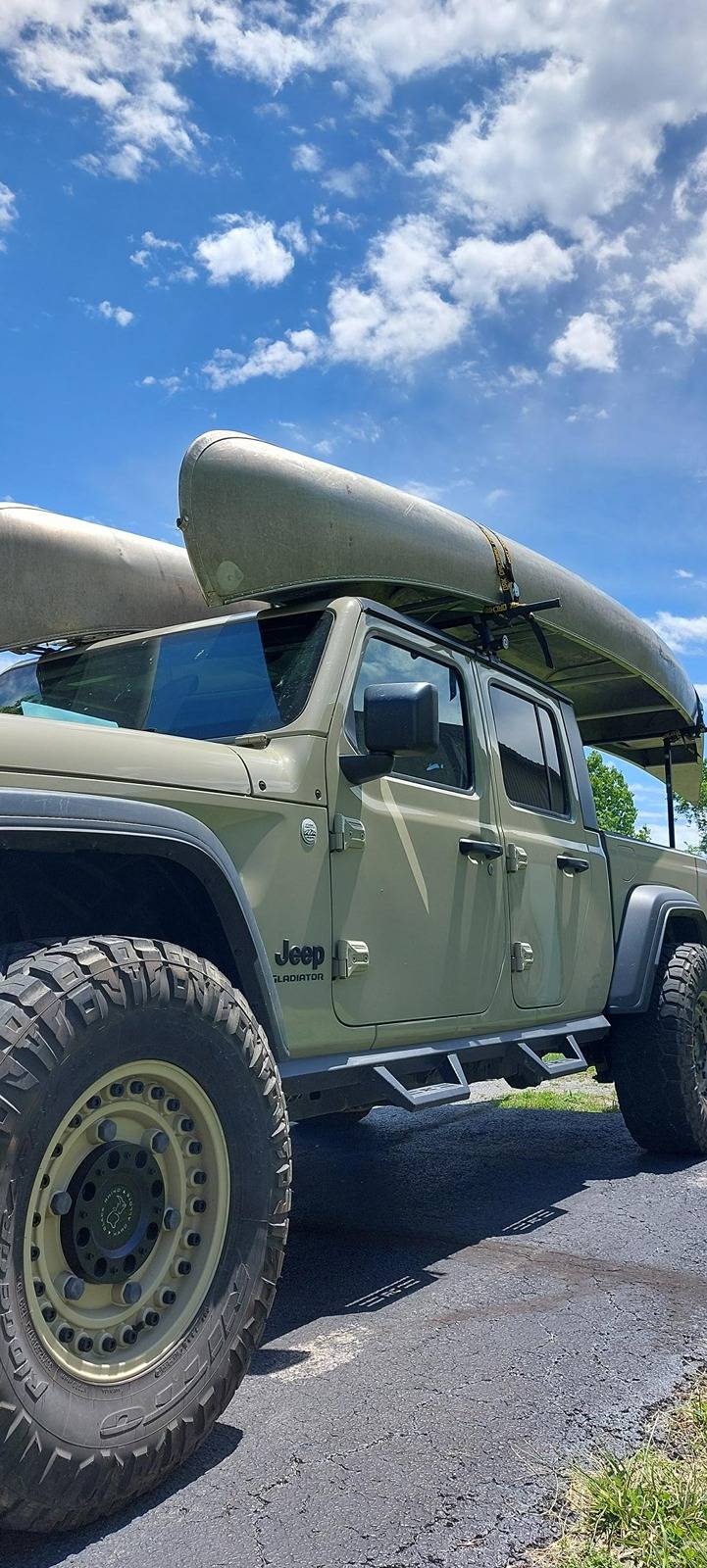 Jeep Gladiator Do You Canoe?  Post your rack pix & how you're haulin it. 20240509_132313