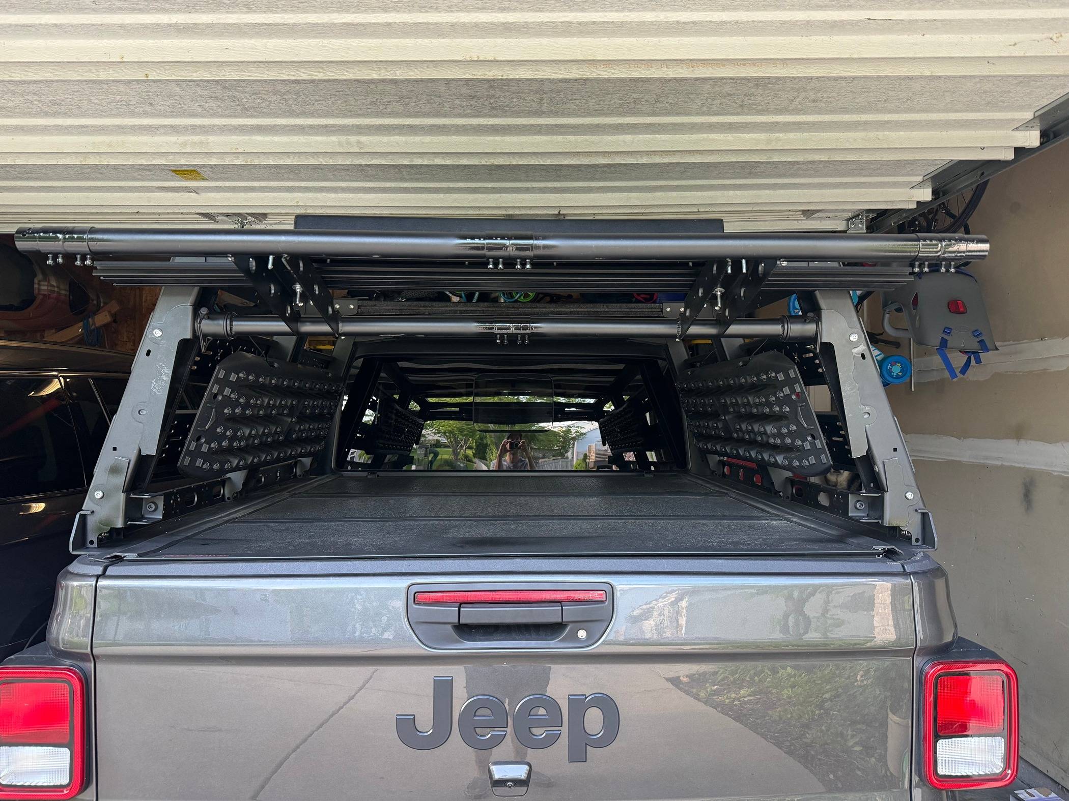 Jeep Gladiator Bed Rack - Rear Gate DIY IMG_0918