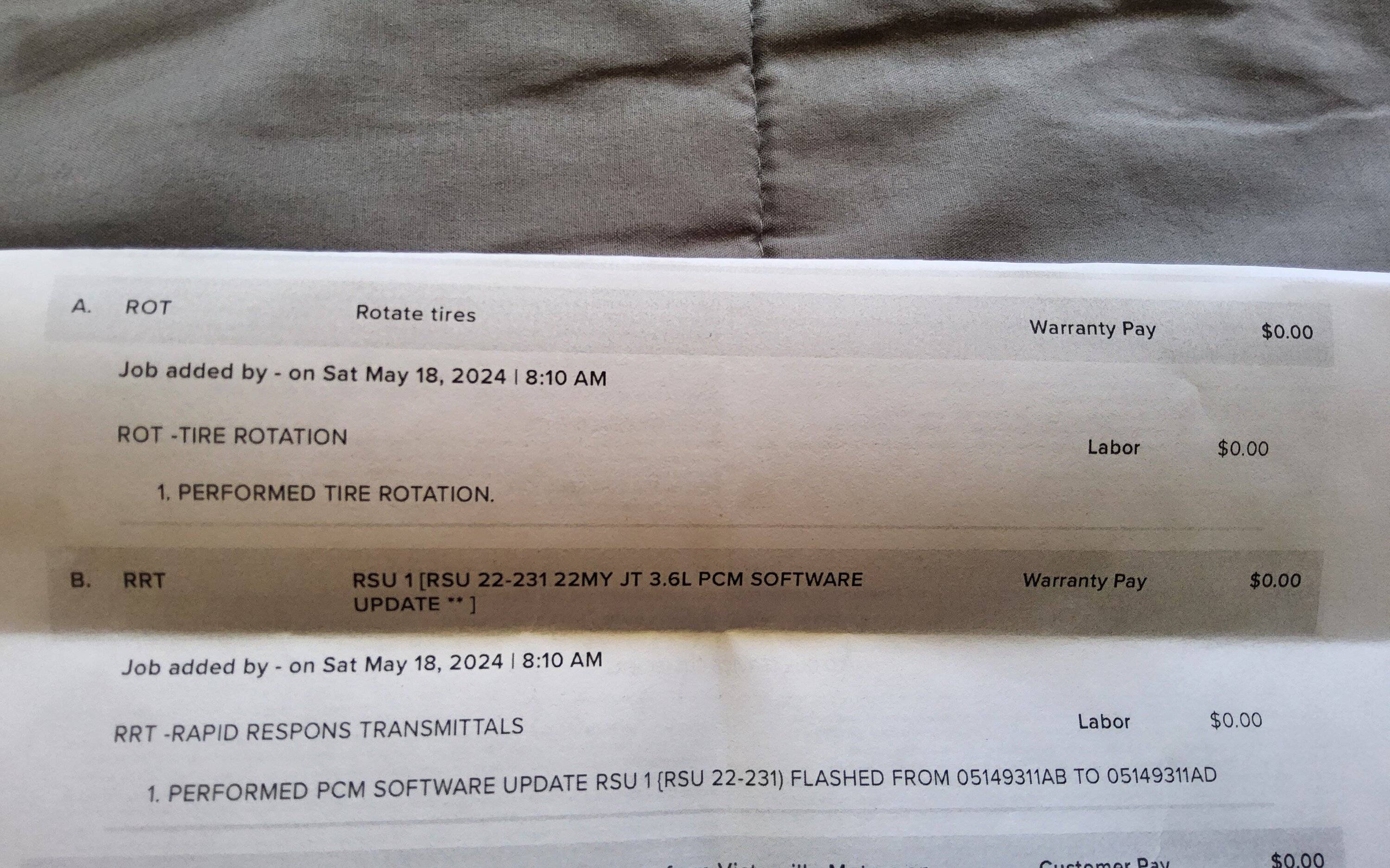 Jeep Gladiator Pcm software update? 20240518_125946