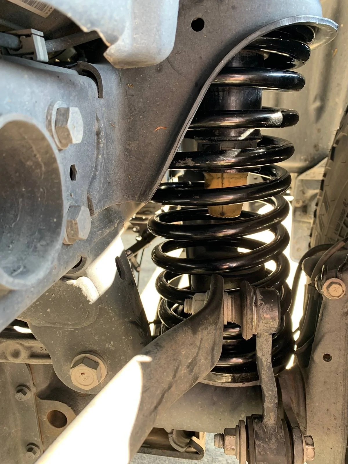 Jeep Gladiator Synergy two inch front springs installed IMG_4534