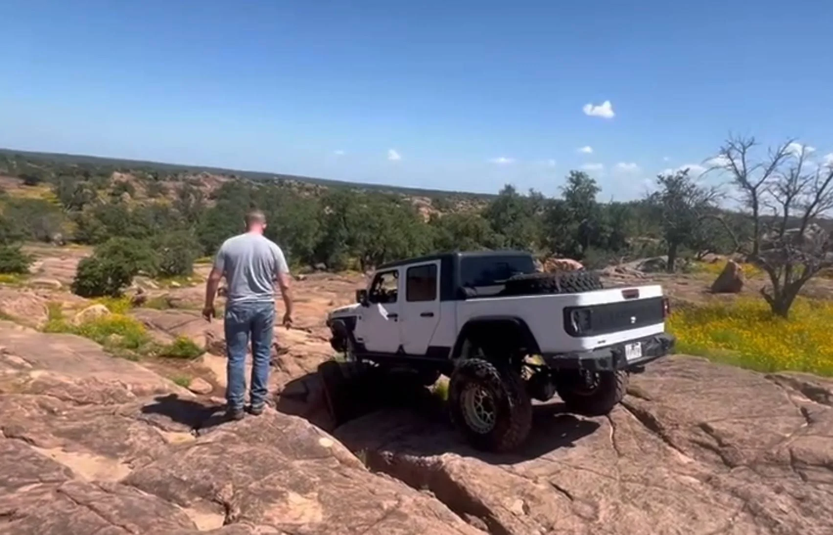 Jeep Gladiator Maximus First Trip to Wolf Caves Front Flex 2