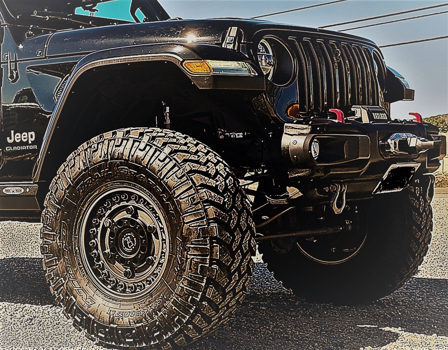 Jeep Gladiator Black Rhino Abrams on Jeep Gladiator | Wheel Showcase 20231105_121700