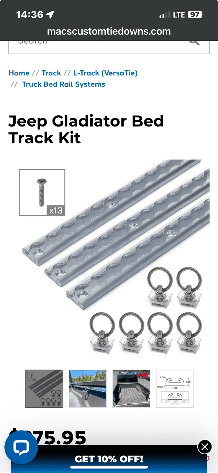 Jeep Gladiator Aftermarket Trail Rail system? 1716237421158-uj