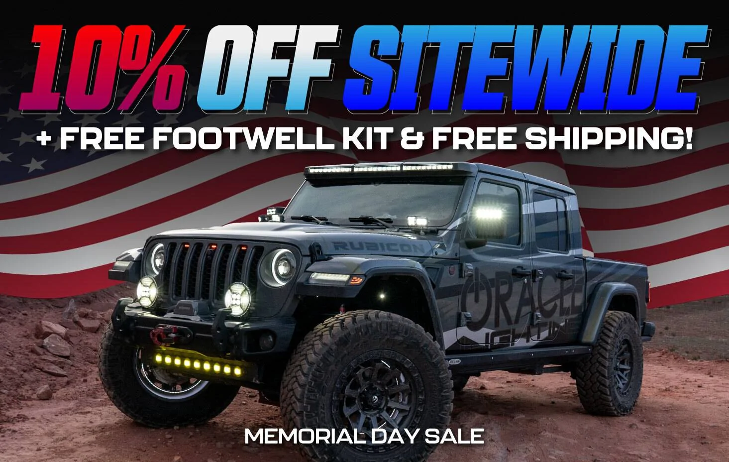 Jeep Gladiator Memorial Day Sale is Live at ORACLE Lighting! memorialday-sale-gladiator