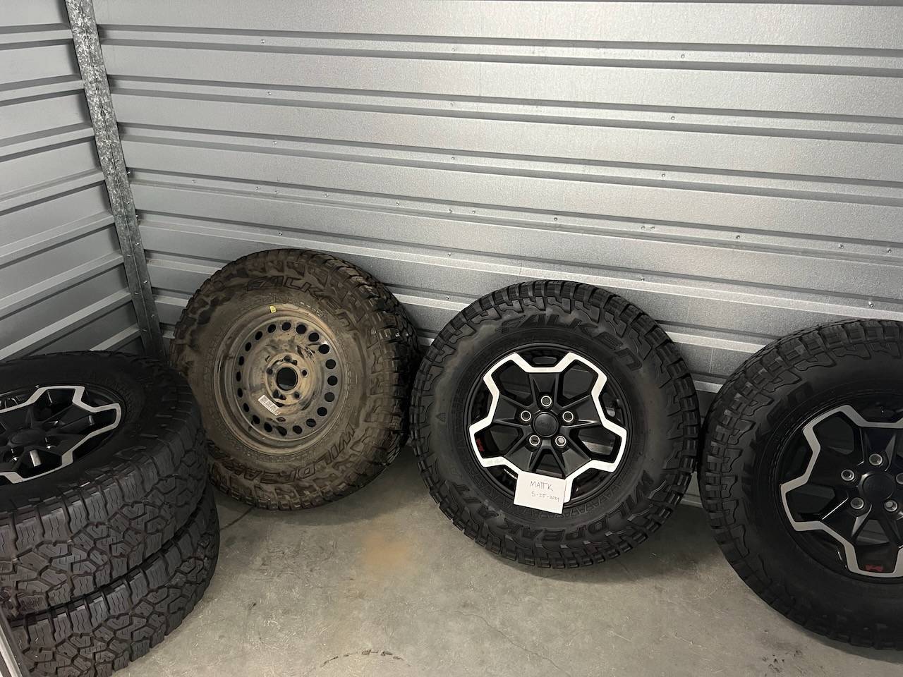 Jeep Gladiator FS: PICKUP ONLY $400 2020 OEM Gladiator Rubicon Wheels, Falken Wildpeak A/T3W Tires 16k Miles, TPMS, Plus Spare IMG_1963