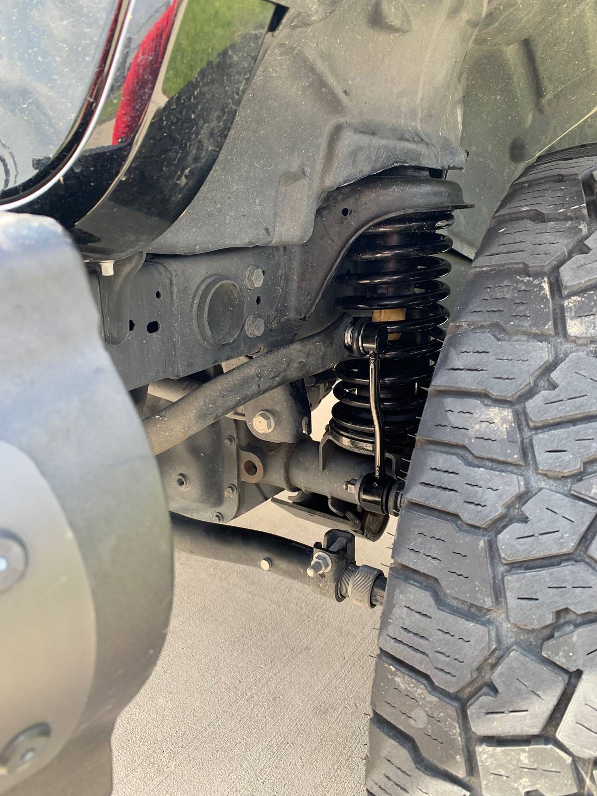 Jeep Gladiator Synergy two inch front springs installed IMG_4557