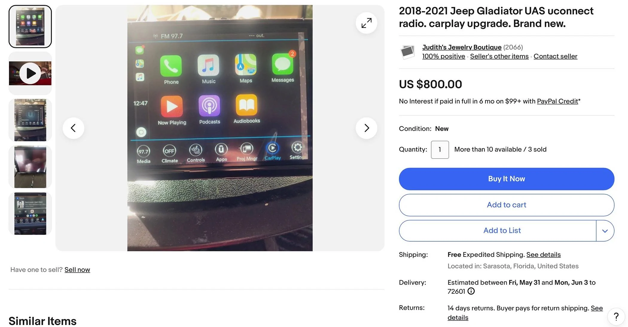 Jeep Gladiator 8.4" Upgrade from 7".. Is this listing too good to be true? Screenshot 2024-05-27 at 1.25.08 PM