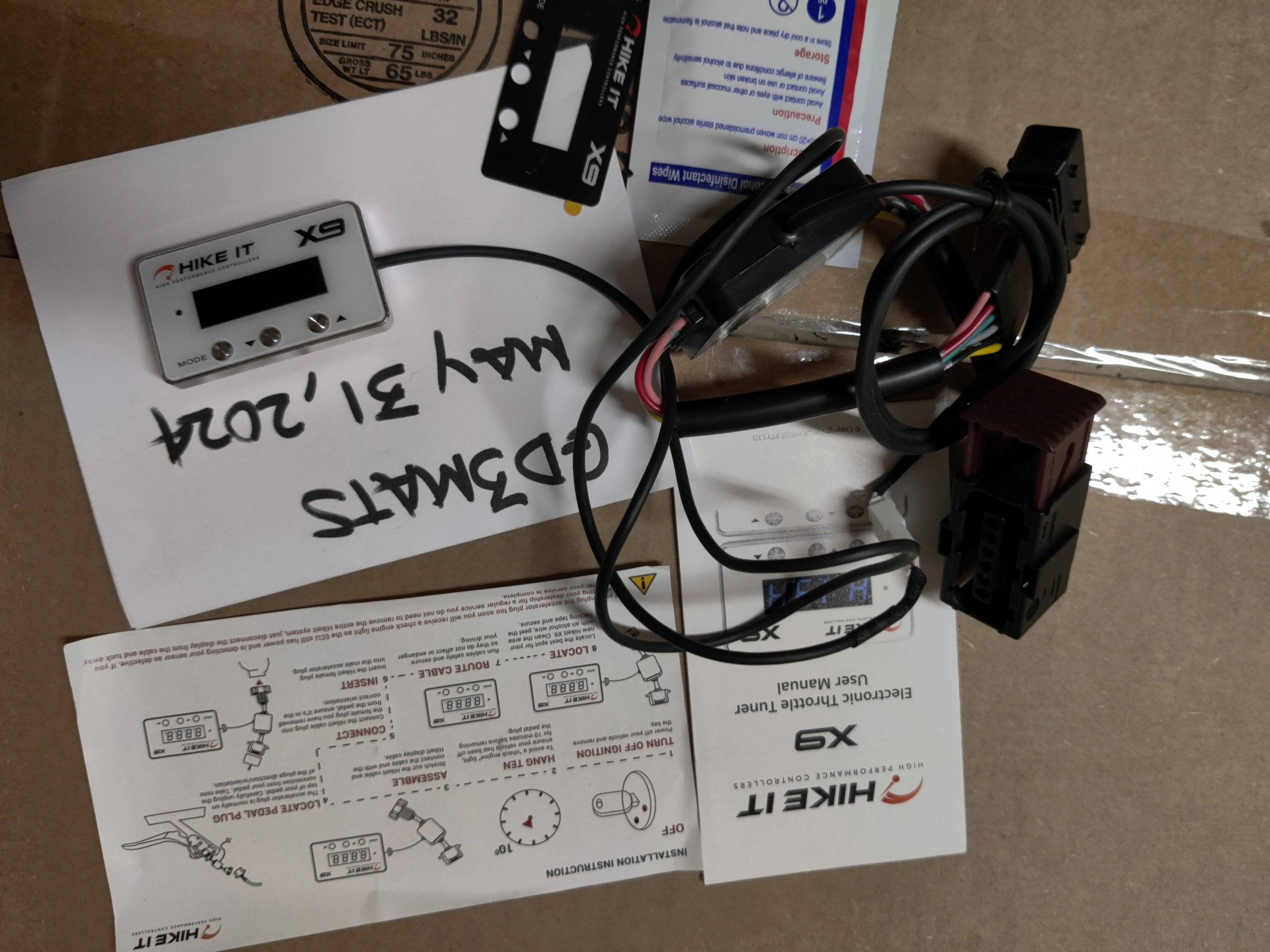 Jeep Gladiator Hikeit x-9 throttle controller $100 IMG_20240531_194408