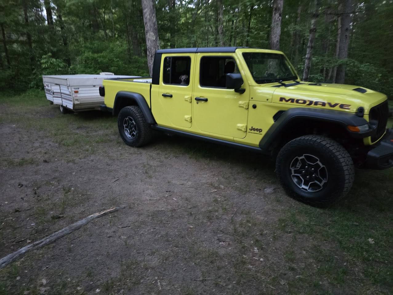 Jeep Gladiator Northern Lower Michigan camping trip with 2023 Mojave Gladiator 20240530_212630
