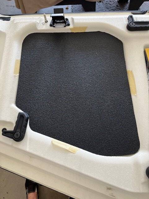 Jeep Gladiator Installing Kilmat and Design Engineering Headliner IMG_2575