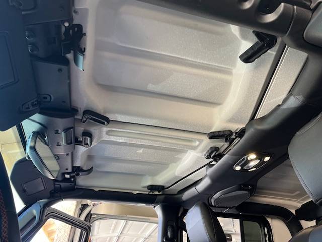 Jeep Gladiator Installing Kilmat and Design Engineering Headliner IMG_2572