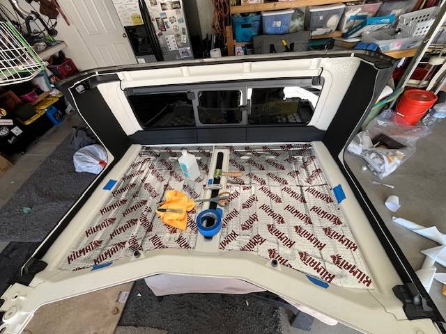 Jeep Gladiator Kilmat and Design Engineering Headliner Install IMG_2591