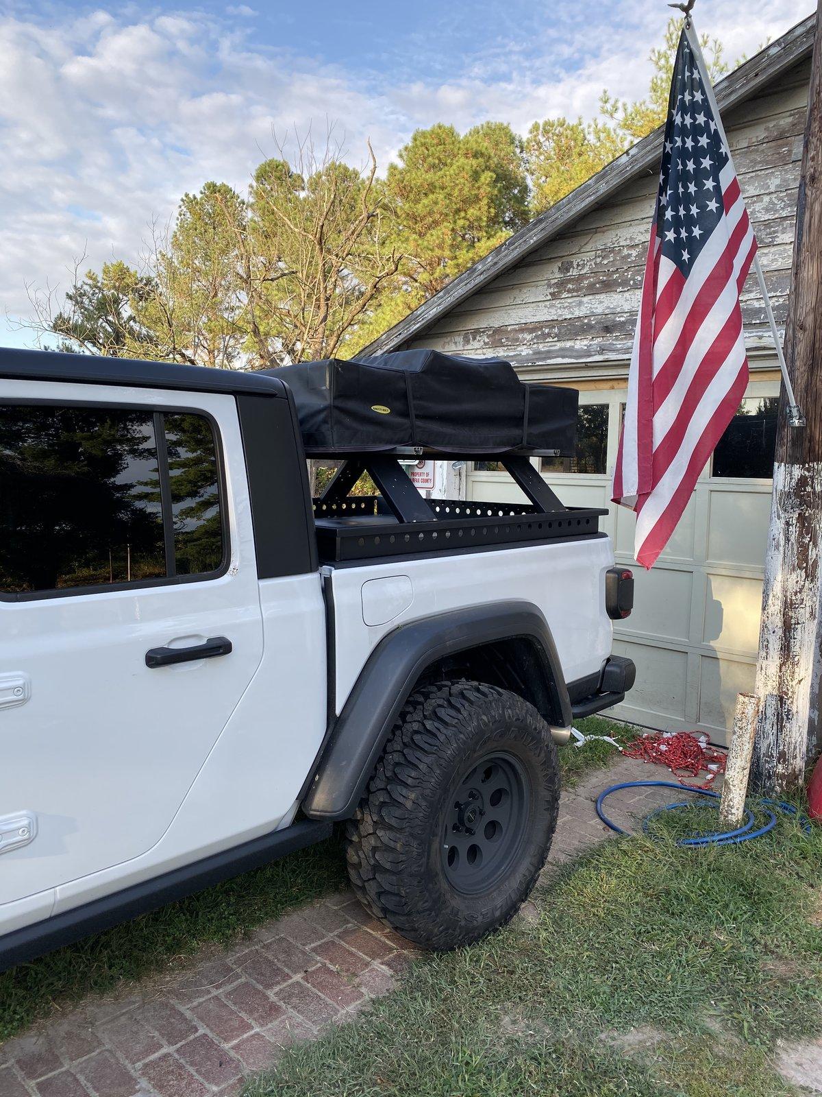 Jeep Gladiator JT Gladiator Upper Decker Hinged Cargo Basket Now Available! ECF84513-94AB-4AB8-B21D-FE3998662E25