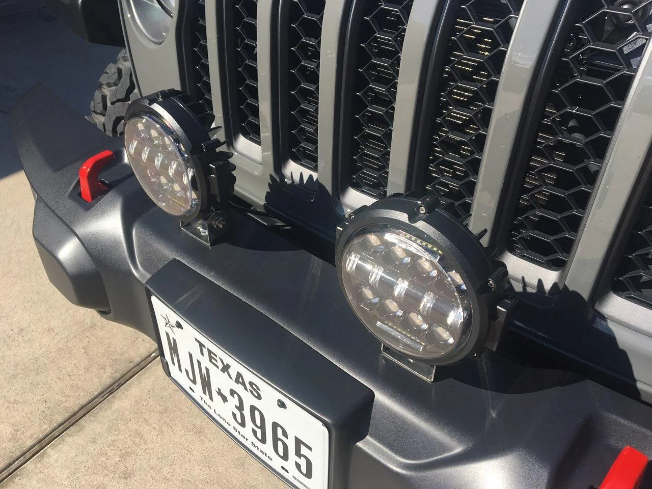 Jeep Gladiator Moved Lights to Bumper! Lights3