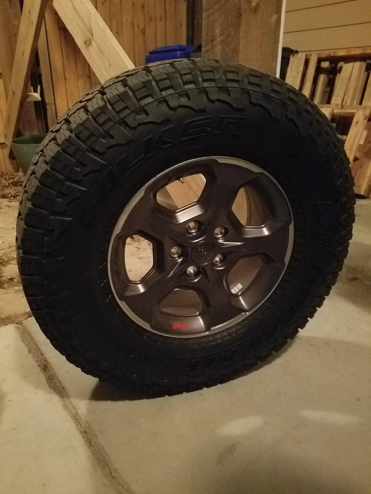 Jeep Gladiator Stock Falken AT3W tires 20191014_204026