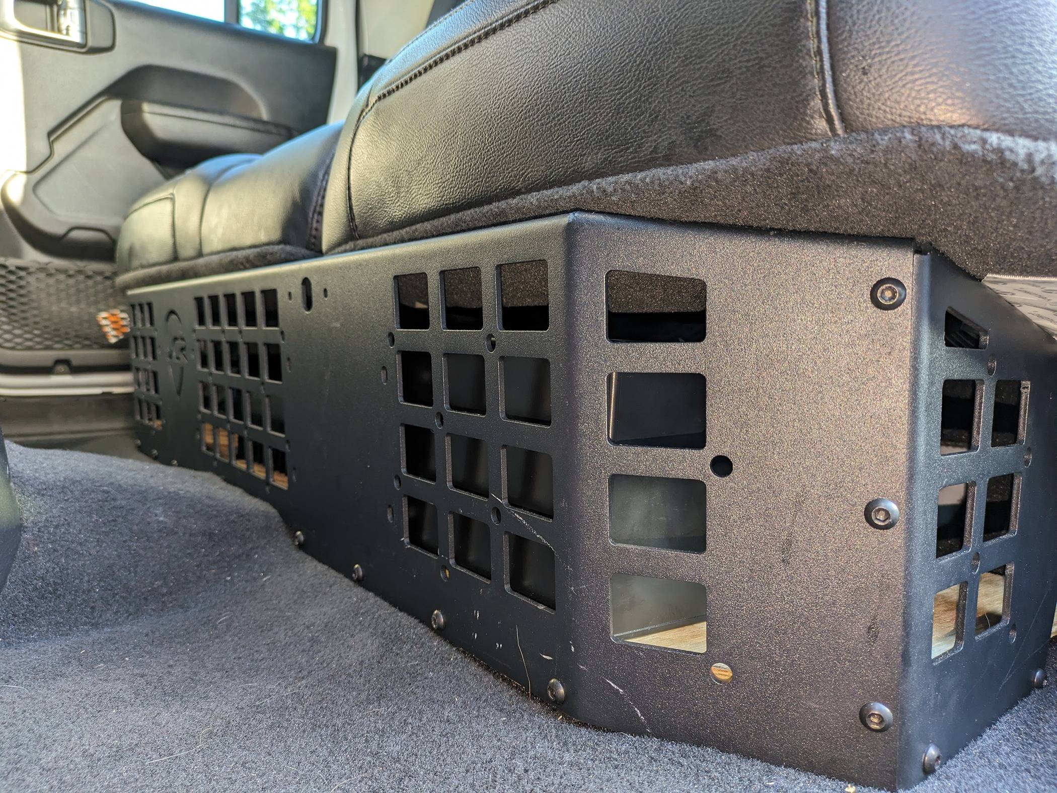 Jeep Gladiator Under rear seat electrical setup PXL_20240609_113057906
