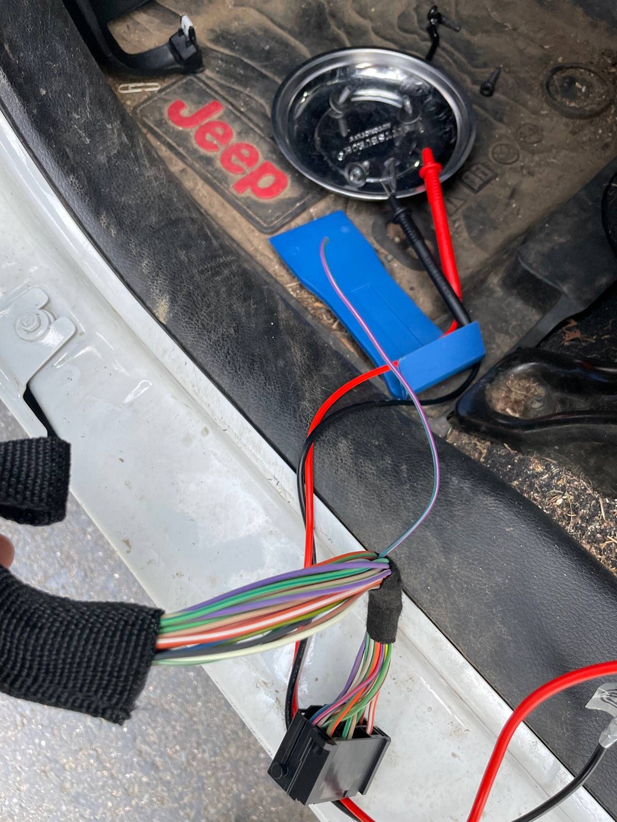 Jeep Gladiator Driver's Door Electrical Connection IMG_6302