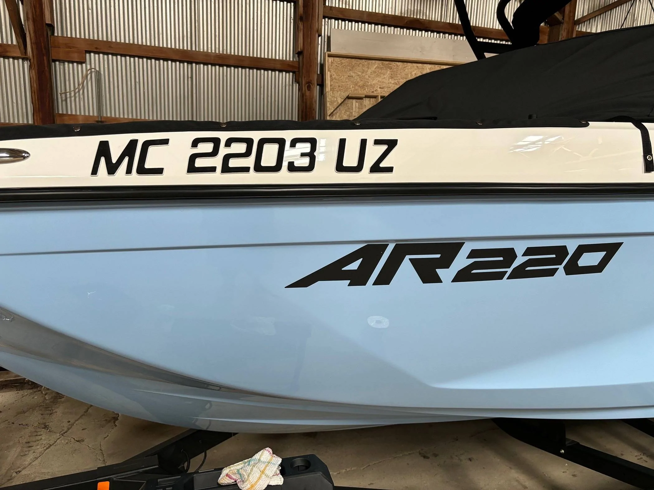 Jeep Gladiator Brought the new boat home Port side Registration numbers JBP only