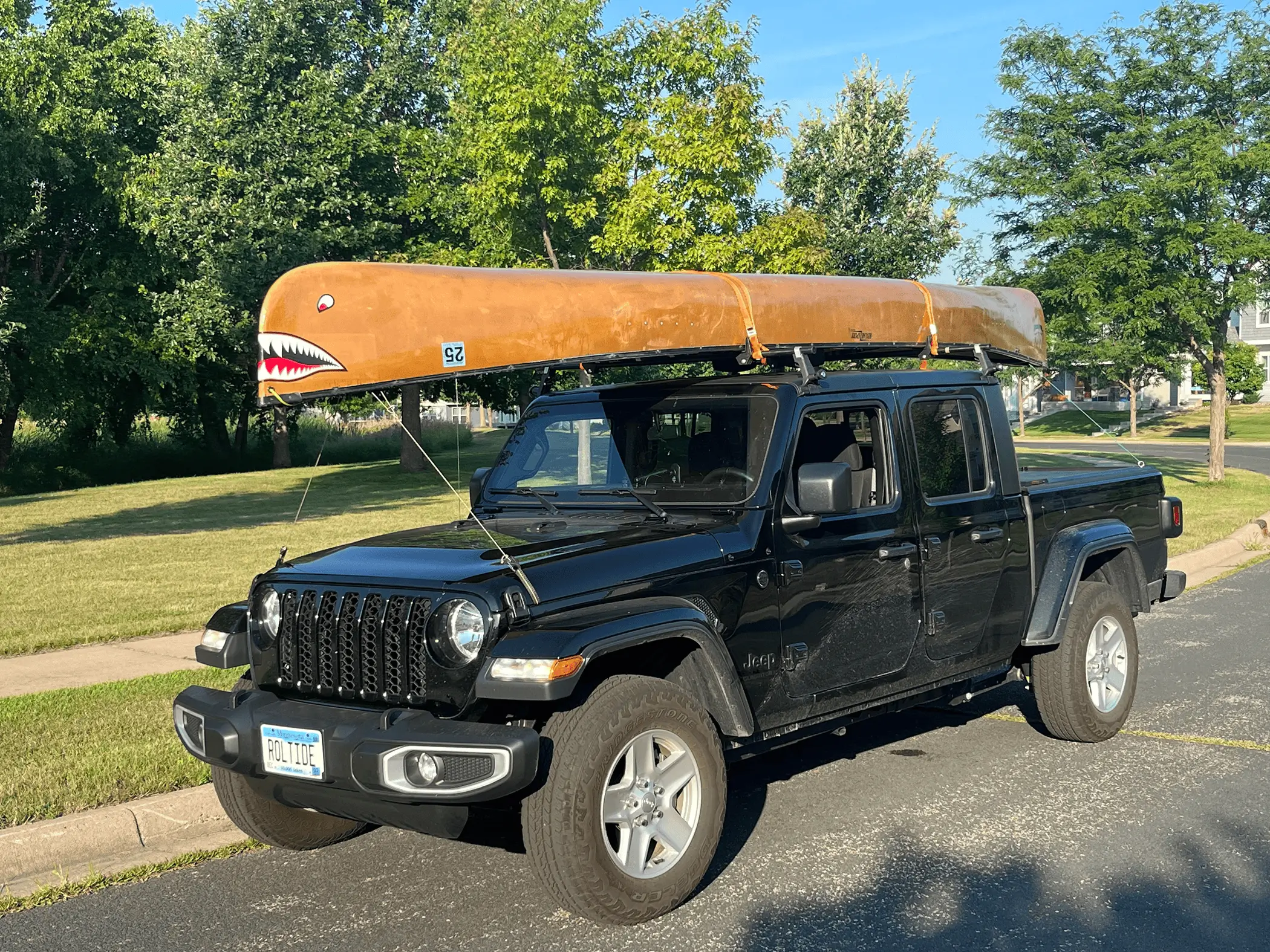 Jeep Gladiator Do You Canoe?  Post your rack pix & how you're haulin it. 1718421694413-mn