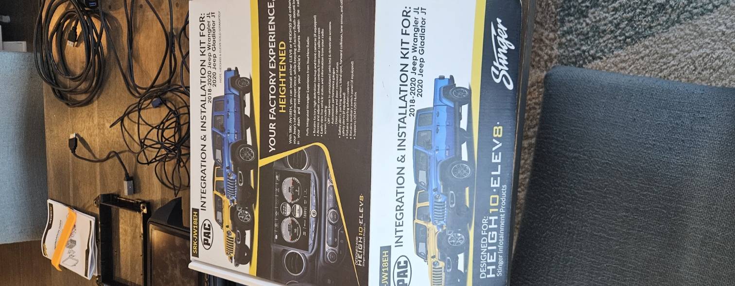 Jeep Gladiator Stinger HEIGH10 Head Unit with side cameras and gps maps microsd card - $600 Shipped 20240616_094318