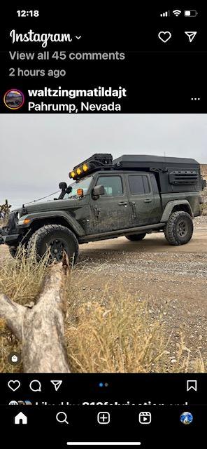 Jeep Gladiator Alu-Cab Canopy Camper Roll Call roof rack 3